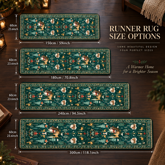 Non-Slip Christmas Rug Runner