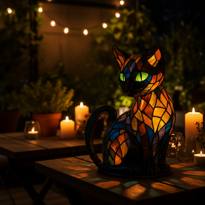 Cat Night Light - Desk Lifestyle