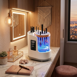 Automatic Makeup Brush Cleaner