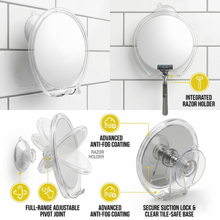 Fog Free Shower Mirror