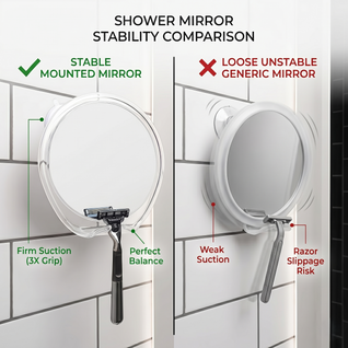 Fog Free Shower Mirror