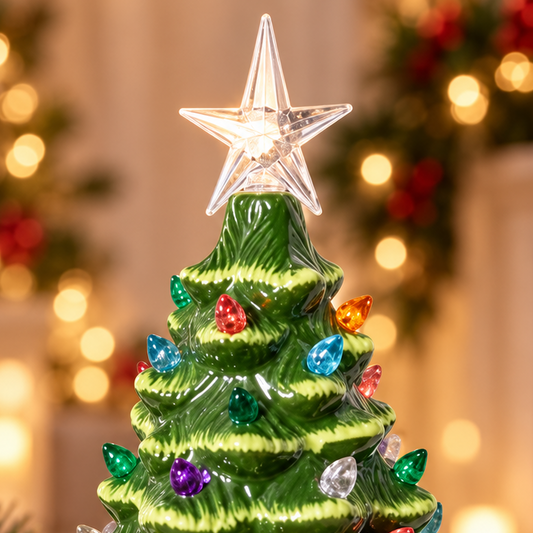 Lighted Ceramic Christmas Tree
