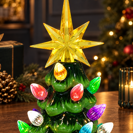Gnome Lighted Christmas Tree