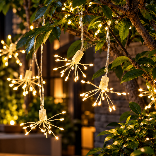 Copper Starburst String Lights