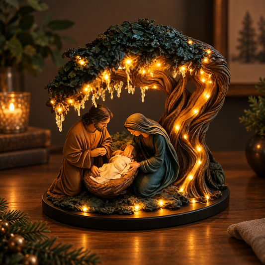 Light-Up Nativity Scene Figurine
