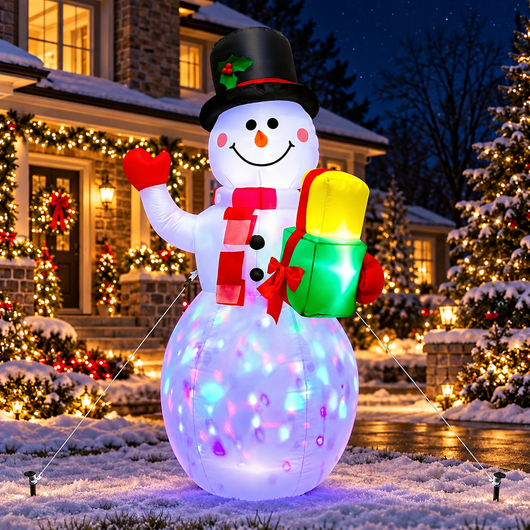 5 Ft Inflatable LED Snowman
