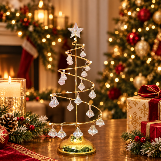 Acrylic LED Christmas Tree Lamp
