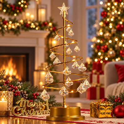 Acrylic LED Christmas Tree Lamp