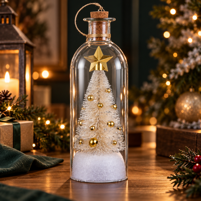 Recordable Christmas Tree Message Bottle