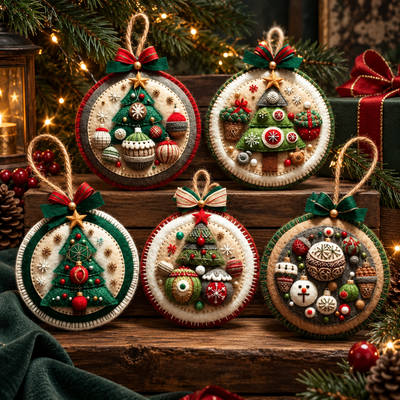 Christmas Felt Ornament Kit
