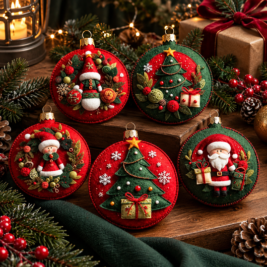 Christmas Felt Ornament Kit