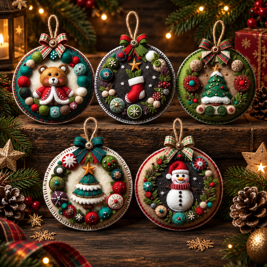 Christmas Felt Ornament Kit
