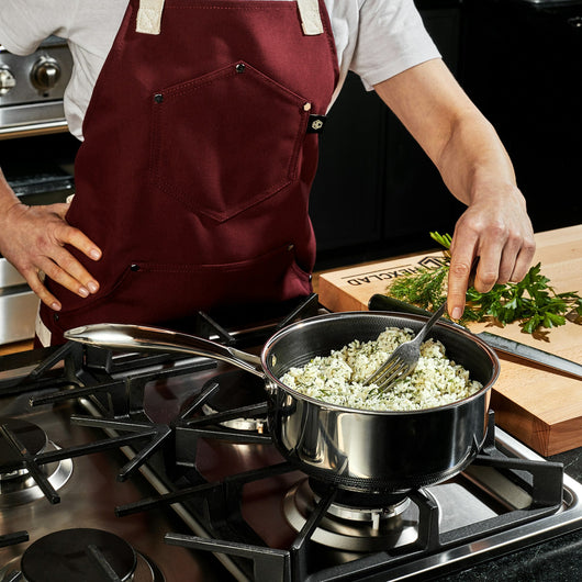 3qt sauce pan with rice