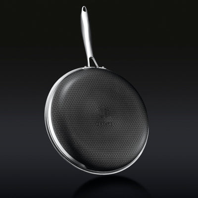 Hybrid pan underside induction base