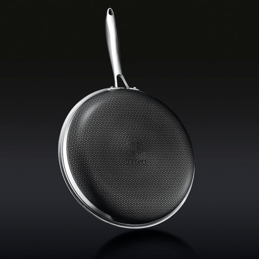 Hybrid pan underside induction base