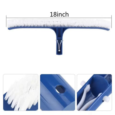Pool brush attachment fitting a standard pool pole