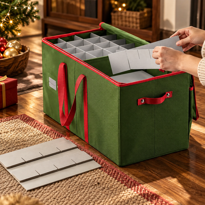 Zippered Ornament Storage Box