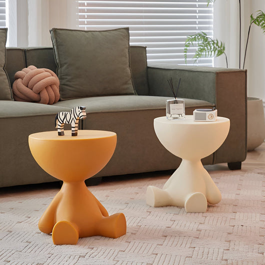 Luxury Round Coffee Table - Side view