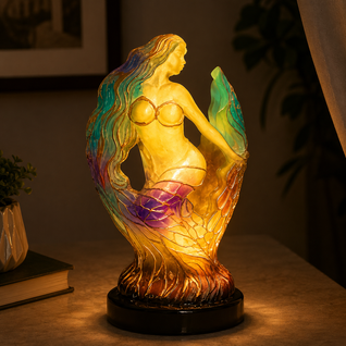 Stained Animal Table Lamp