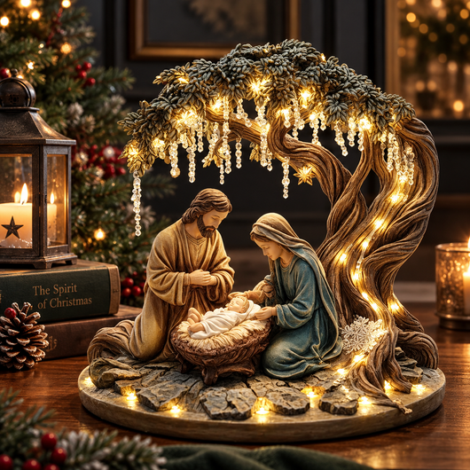 Light-Up Nativity Scene Figurine