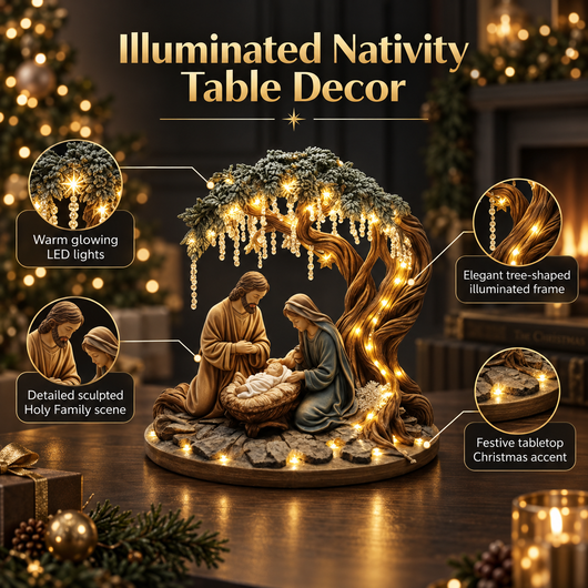 Light-Up Nativity Scene Figurine