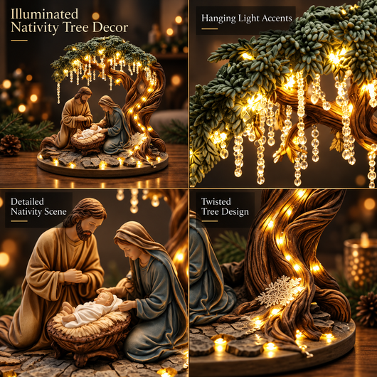 Light-Up Nativity Scene Figurine