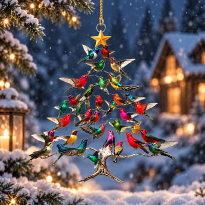 Hummingbird Christmas Tree Ornament