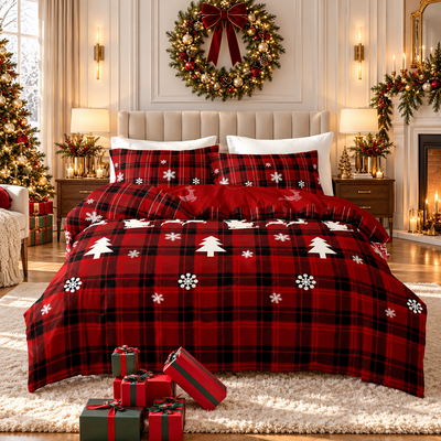 Christmas Elk Duvet Cover Set