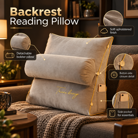 Adjustable Backrest Reading Pillow