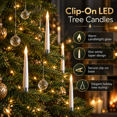 LED Christmas Tree Candles with Remote