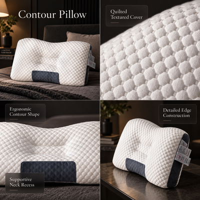 Contoured Neck Support Pillow