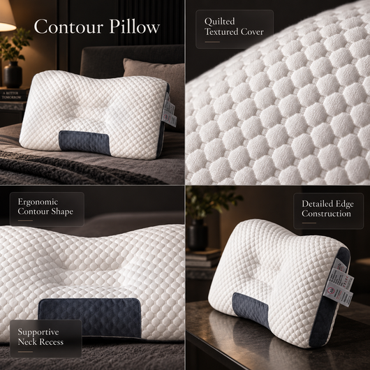 Contoured Neck Support Pillow