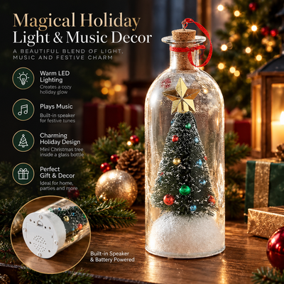 Recordable Christmas Tree Message Bottle