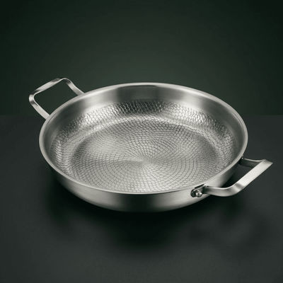 Titanium Hammered Two-Handle Pan