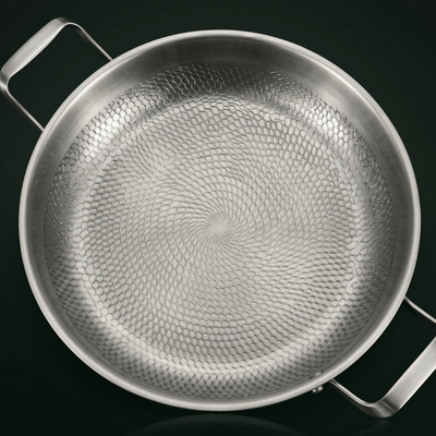 Titanium Hammered Two-Handle Pan