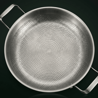Titanium Hammered Two-Handle Pan