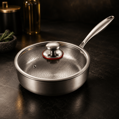 Titanium Hammered High-Wall Pan