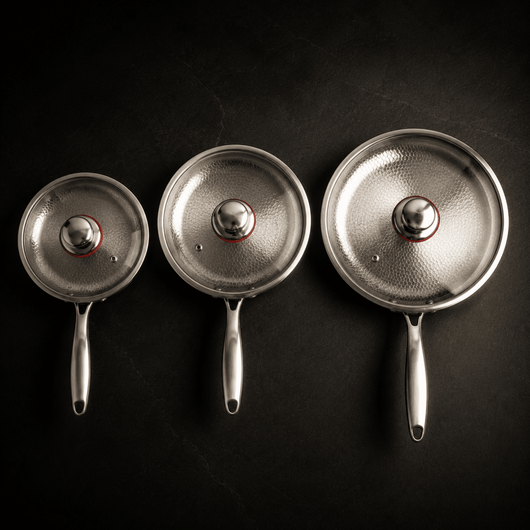 Titanium Hammered Frying Pan 3-Piece Set