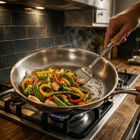 Titanium Hammered Frying Pan 3-Piece Set