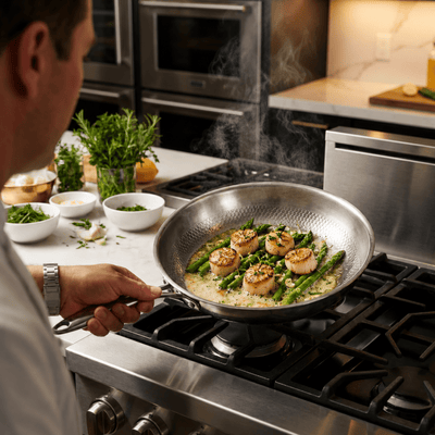 Titanium Hammered Frying Pan 3-Piece Set