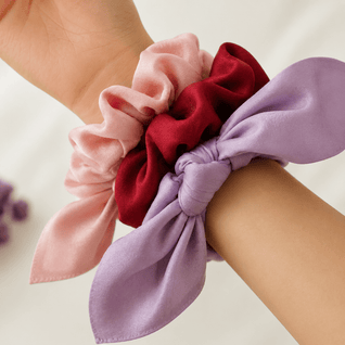 Satin Scrunchie with Bow