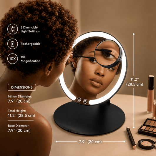 LED Travel Makeup Mirror