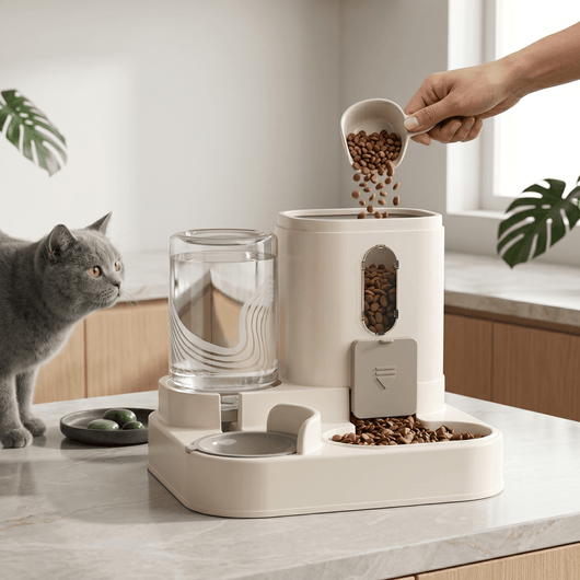 2-in-1 Pet Feeder and Water Dispenser