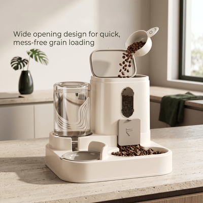 2-in-1 Pet Feeder and Water Dispenser