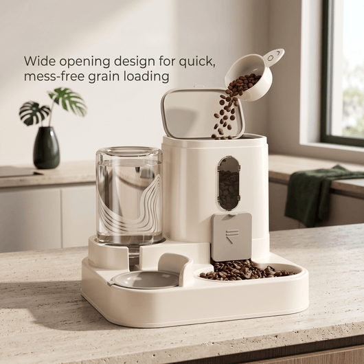 2-in-1 Pet Feeder and Water Dispenser