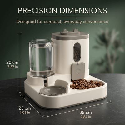 2-in-1 Pet Feeder and Water Dispenser