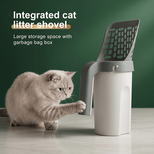 Cat Litter Scoop with Built-In Waste Container