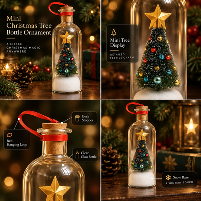 Recordable Christmas Tree Message Bottle