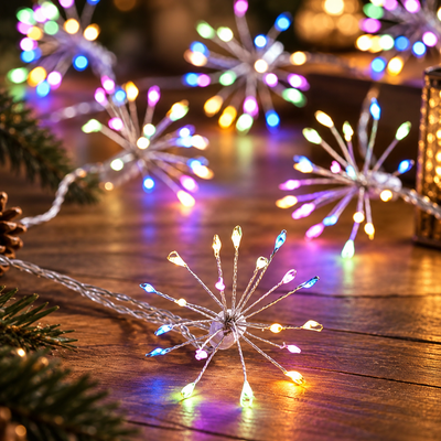 Copper Starburst String Lights
