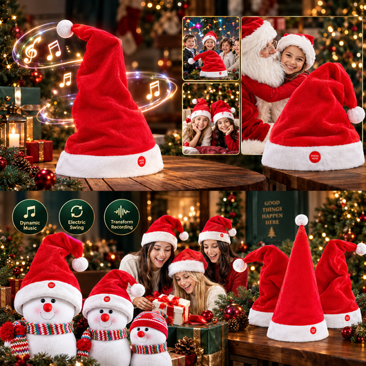 Singing Dancing Santa Hat